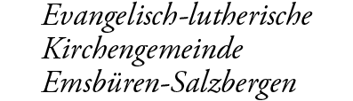 Evangelisch-lutherische Kirchengemeinde Emsbueren-Salzbergen