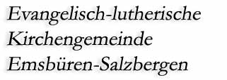 Evangelisch-lutherische Kirchengemeinde Emsbueren-Salzbergen